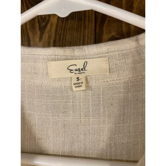 Easel Linen Collared Dress - Picture 4 of 4